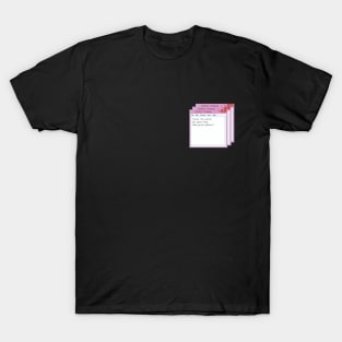 windows notepad, tumblr aesthetics T-Shirt